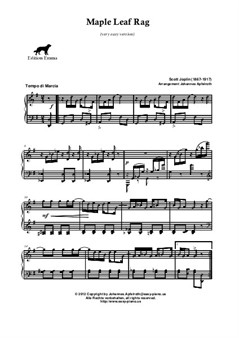 Maple Leaf Rag, Ragtime by S. Joplin [Very Easy Version]