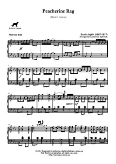 Peacherine Rag, Ragtime by Scott Joplin [Master Version]