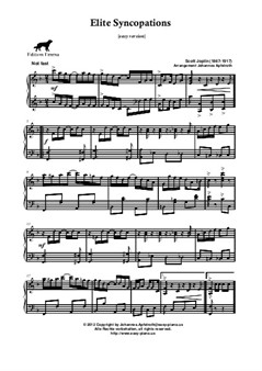 Elite Syncopations, Ragtime as one very easy version by S. Joplin